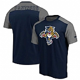 Florida Panthers Fanatics Branded Big & Tall Iconic T-Shirt Navy Heathered Gray